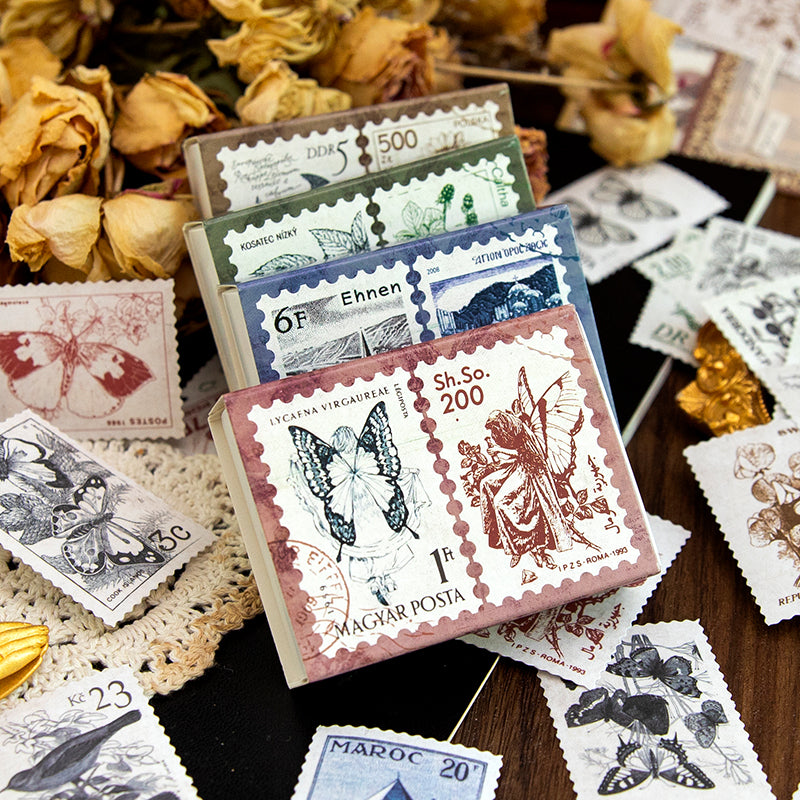 Vintage Stamp Stickers for Scrapbooking and Art Journal – ViVi Stationery
