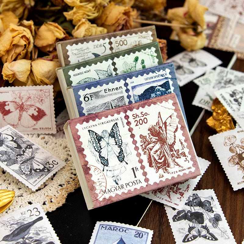 Vintage Stamp Stickers for Scrapbooking and Art Journal ViVi Stationery