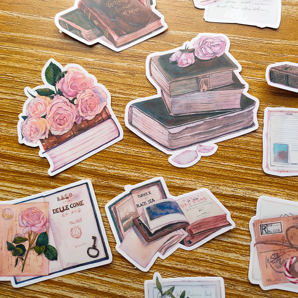 Vintage Letters Stickers Aesthetic Stickers Book - Temu