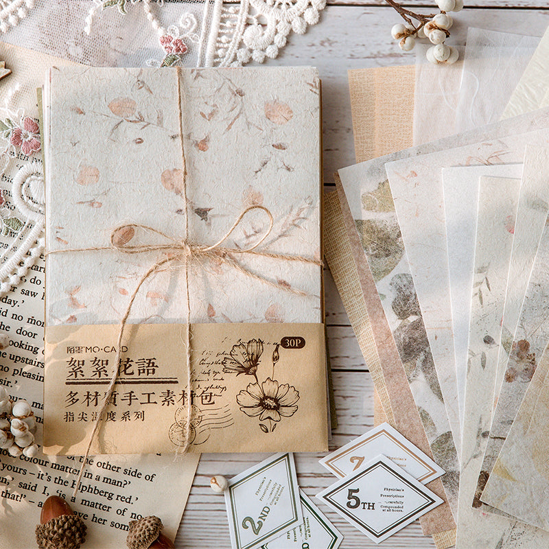 Vintage Coffee dyeing Paper Collage Scrapbooking Junk Journal Old Paper  Texture Material Card Making DIY Memo