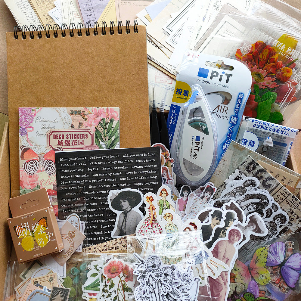 ultimate scrapbook kit with 100+ stationary essentials