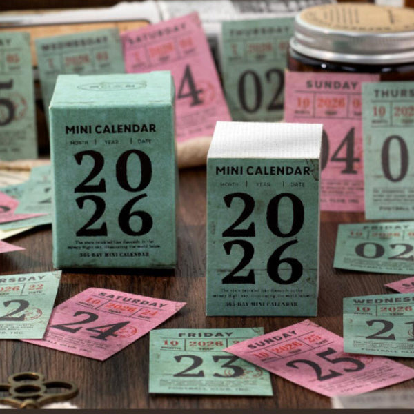 2026 Vintage Mini Calendar