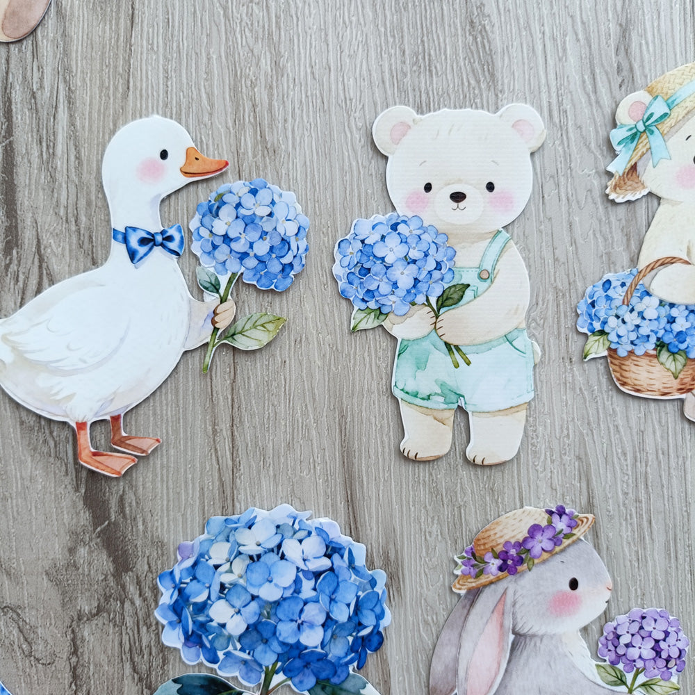 Animal Hydrangea Stickers 23PCS – ViVi Stationery