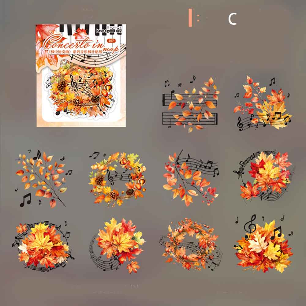 Concerto in Maple Sticker for Scrapbook and Art Journal – ViVi Stationery