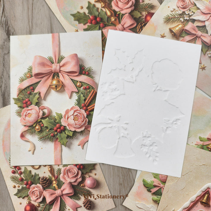 Christmas Embossed Paper for Card Making – ViVi Stationery