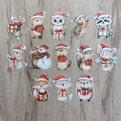 Christmas Woodland Animals Stickers