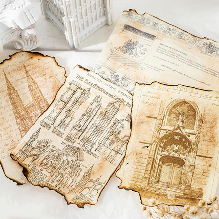 Classical-Architecture-Scrapbook-Paper-burned