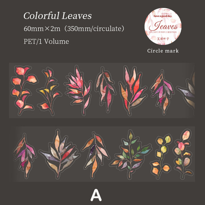colorful leaves sticker