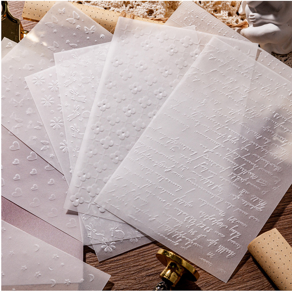 Embossed Craft Vellum Paper for Art Journal – ViVi Stationery