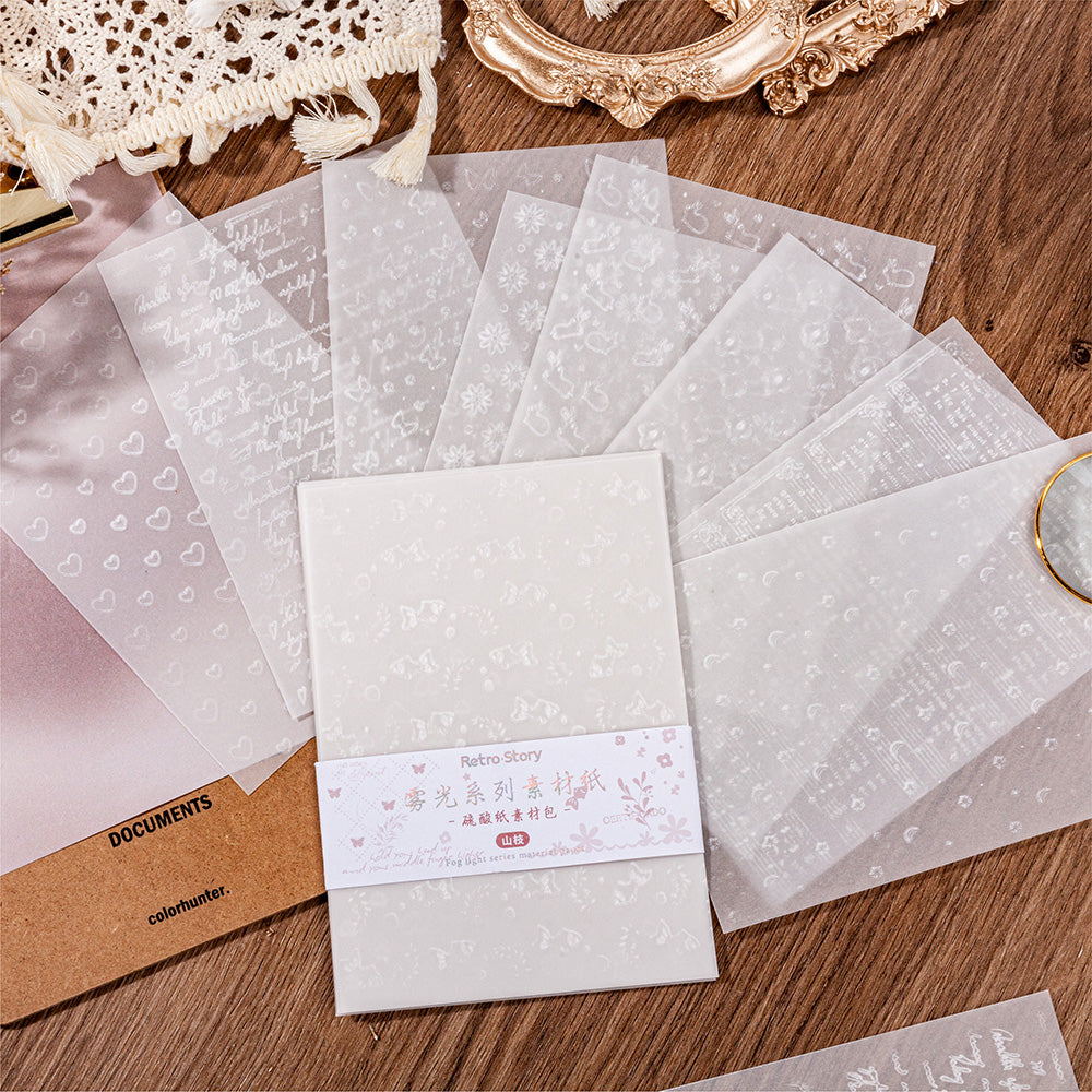 Embost Paper Embossed Craft Vellum Paper for Art Journal – ViVi Stationery