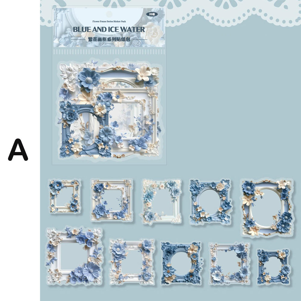 Flower Frame Sticker – ViVi Stationery