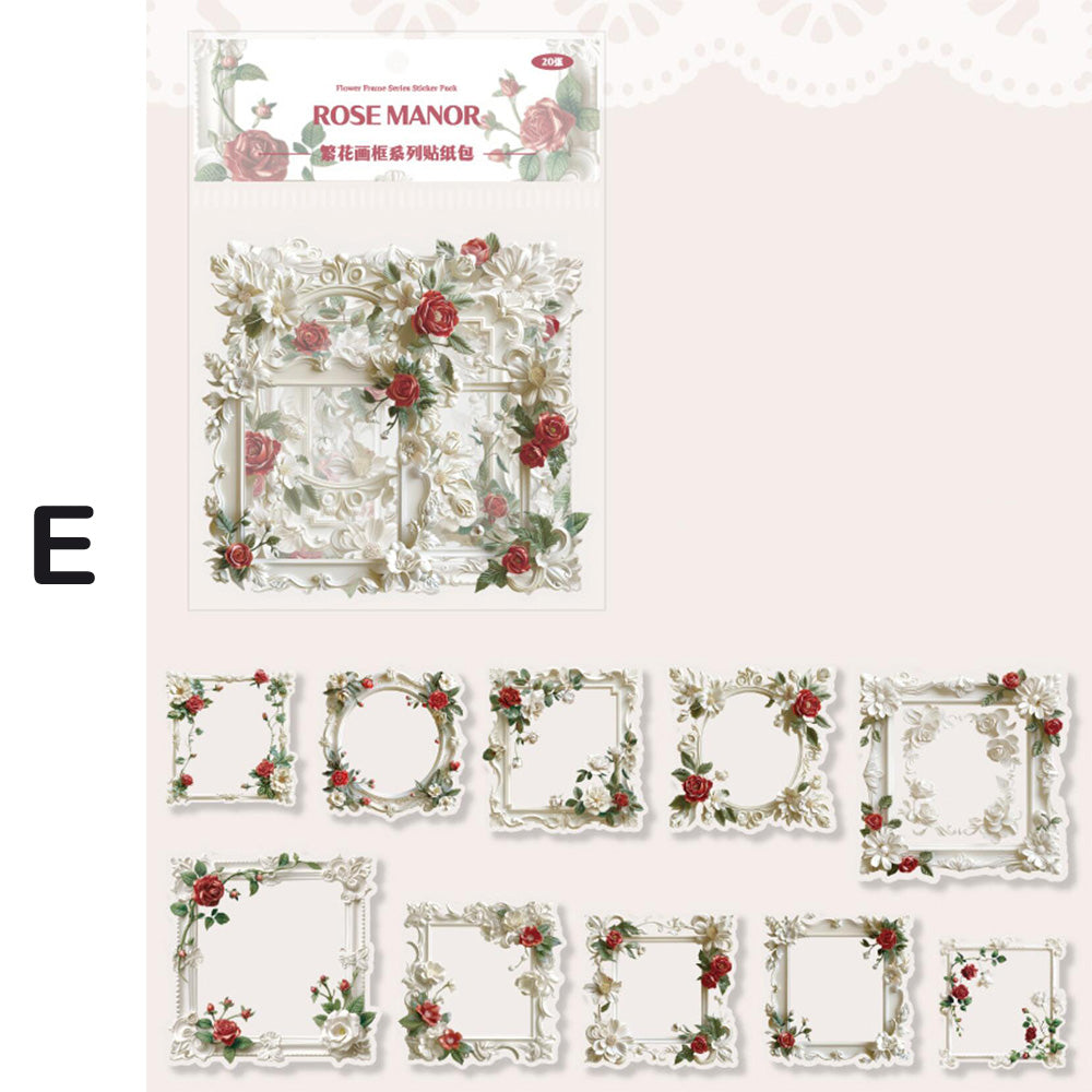 Flower Frame Sticker – ViVi Stationery
