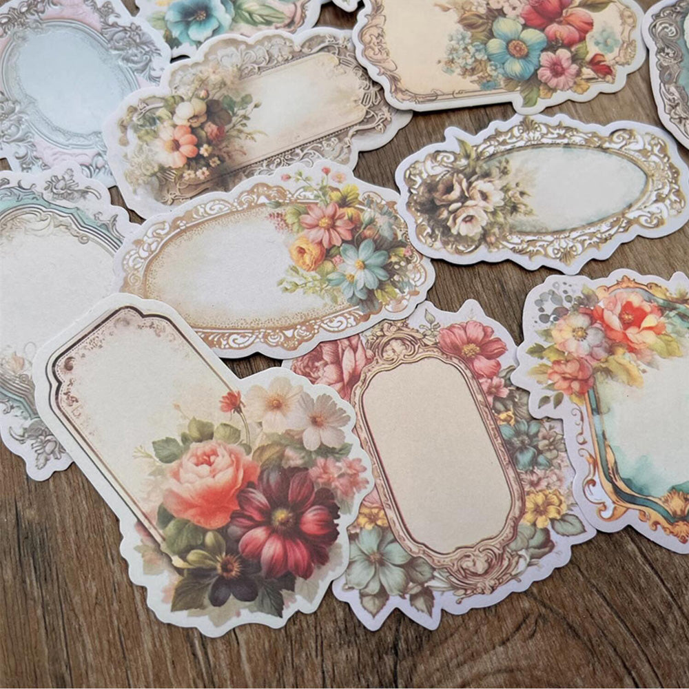 Gothic Flower Border Sticker – ViVi Stationery