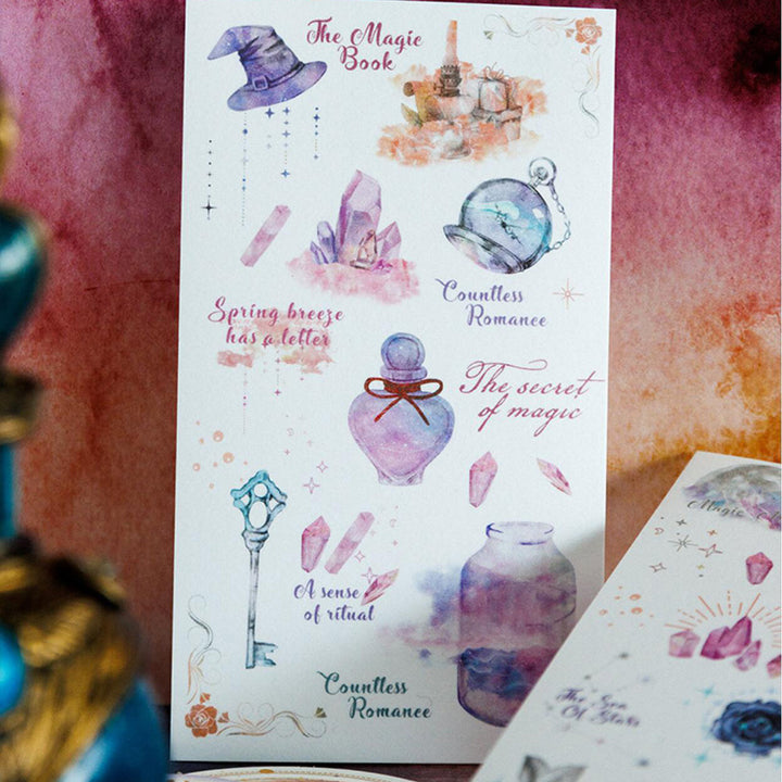 Magic Theme Scrapbook Paper and Sticker