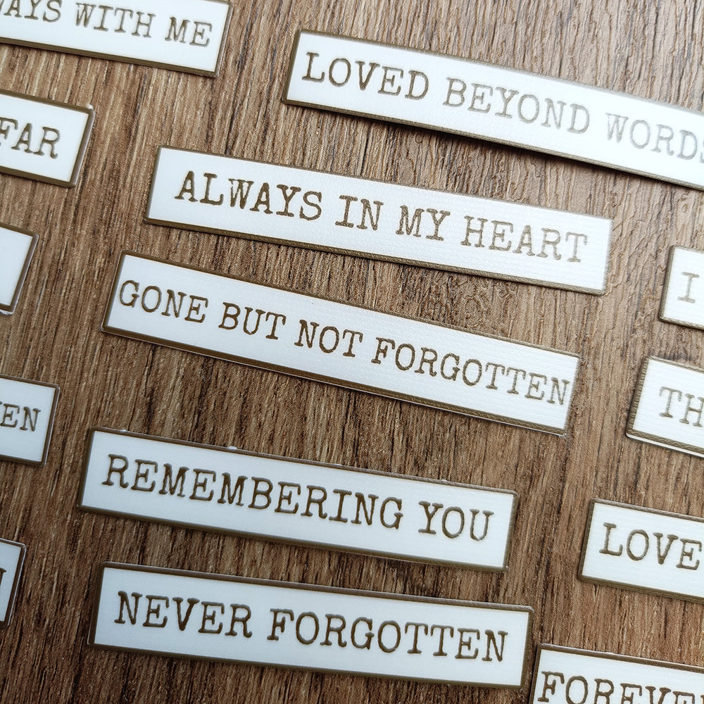 Memorial Sentiment Stickers – ViVi Stationery