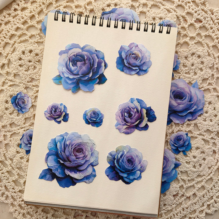 Oil-Painting-Style-Rose-Stickers-purple