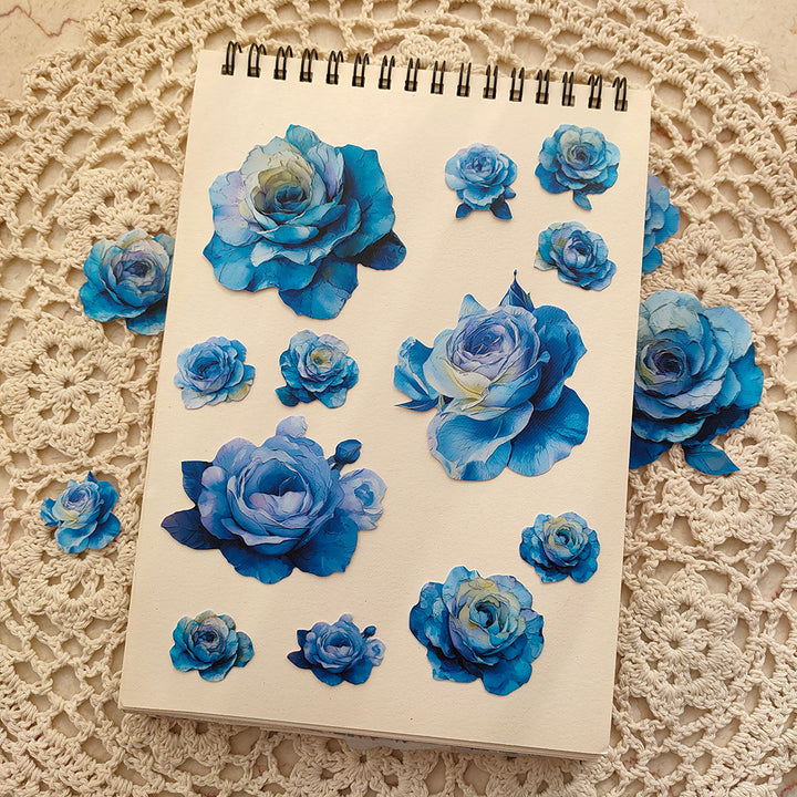 Oil-Painting-Style-dark-blue-Rose-Stickers