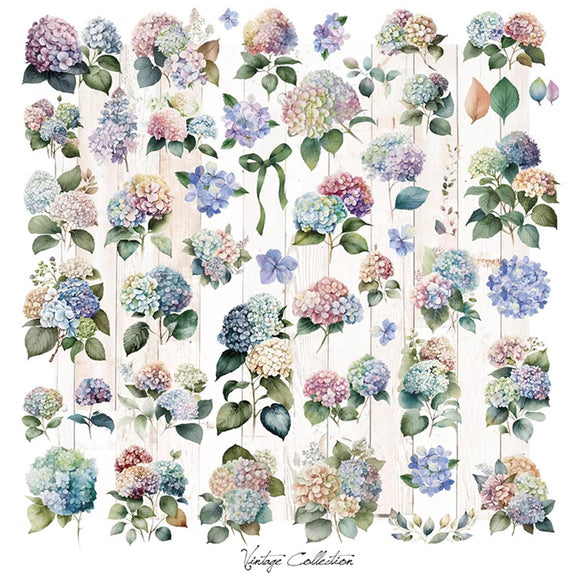 Hydrangea Sticker Hydrangea Flower Stickers for Scrapbooking and Art Journal – ViVi ...