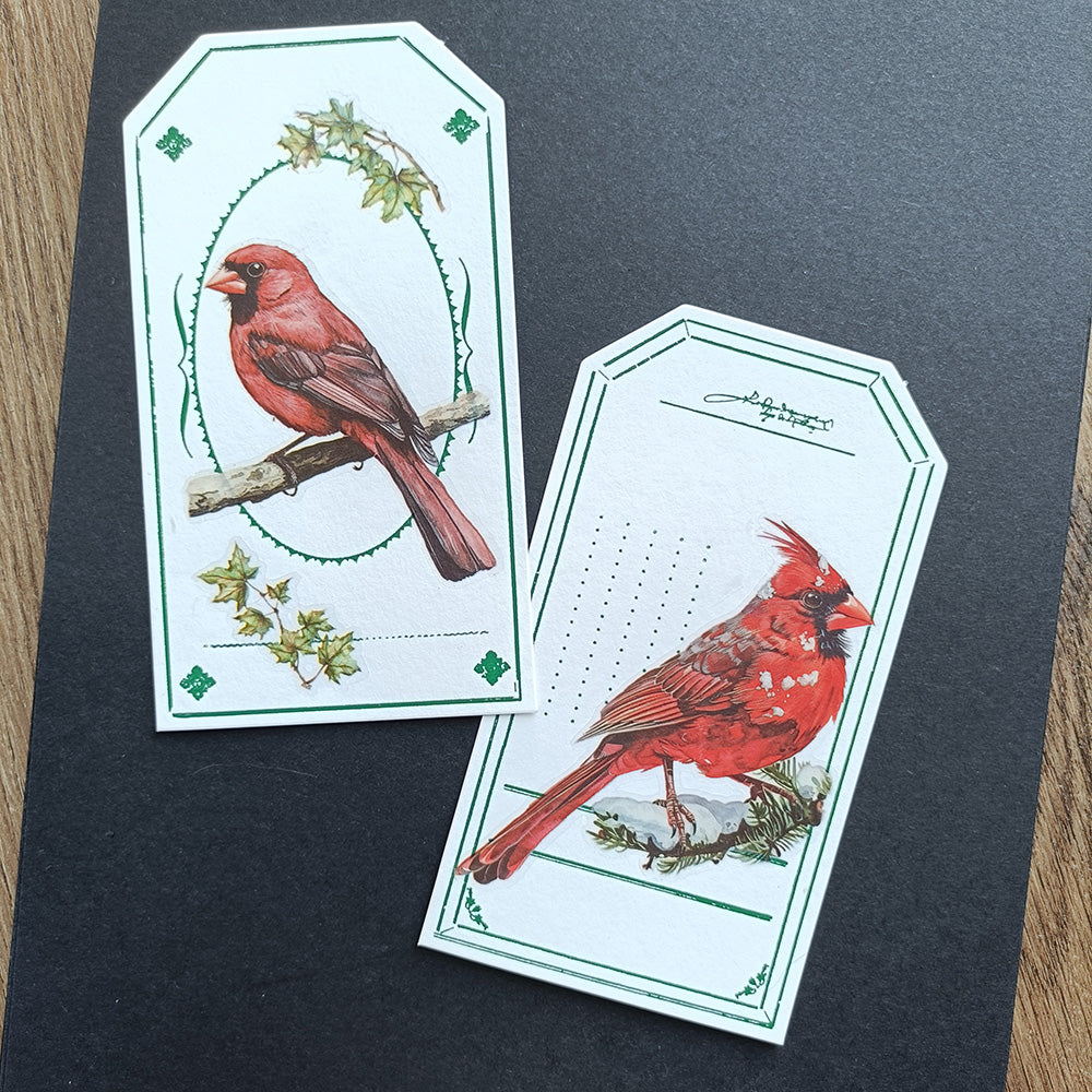 Red Cardinal Rub On Stickers 3 Sheets – ViVi Stationery