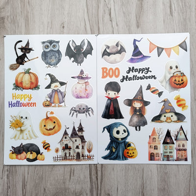 Spooky Halloween Transfer Stickers 2 Sheets