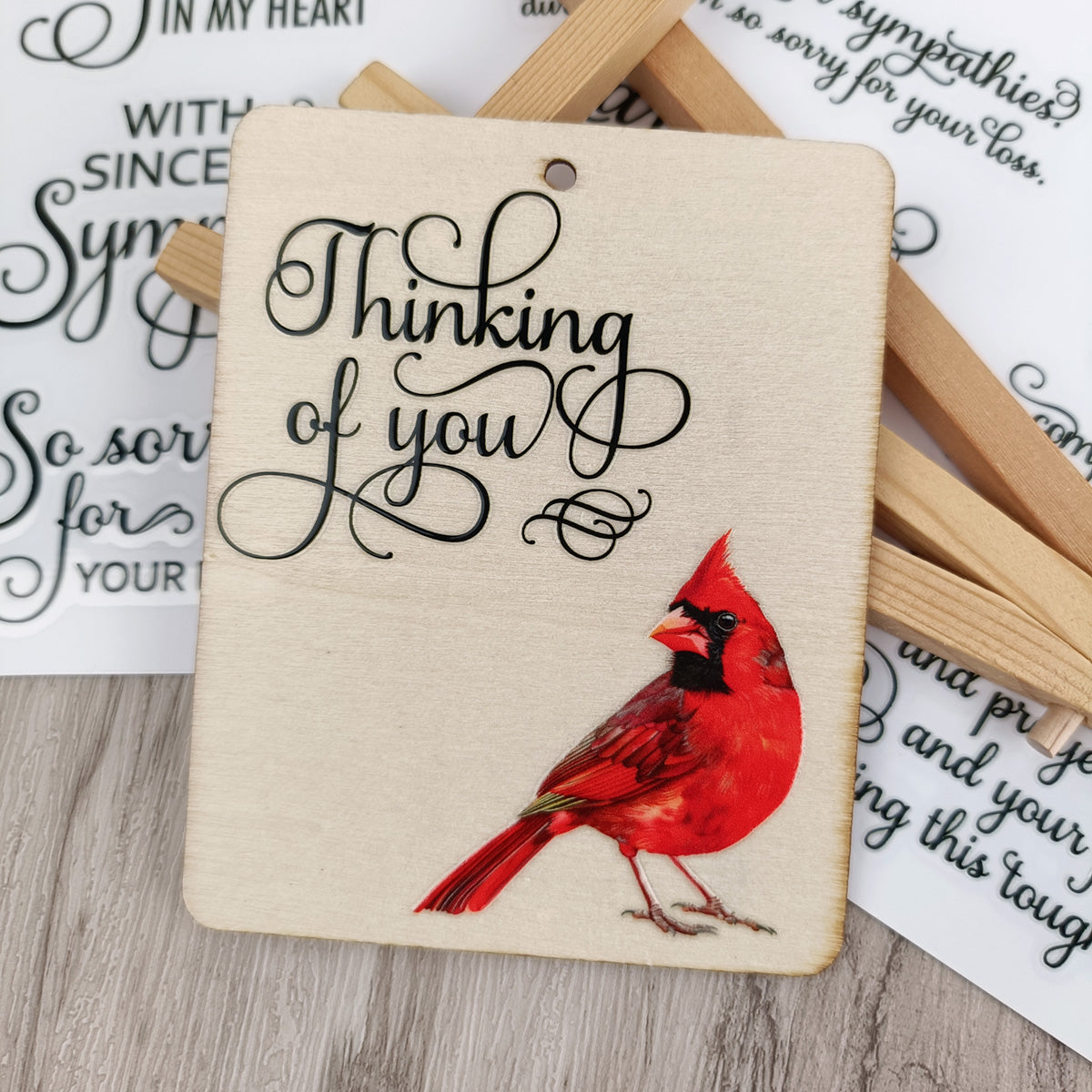 Sympathy Sentiments Transfer Stickers 2 Sheets – ViVi Stationery