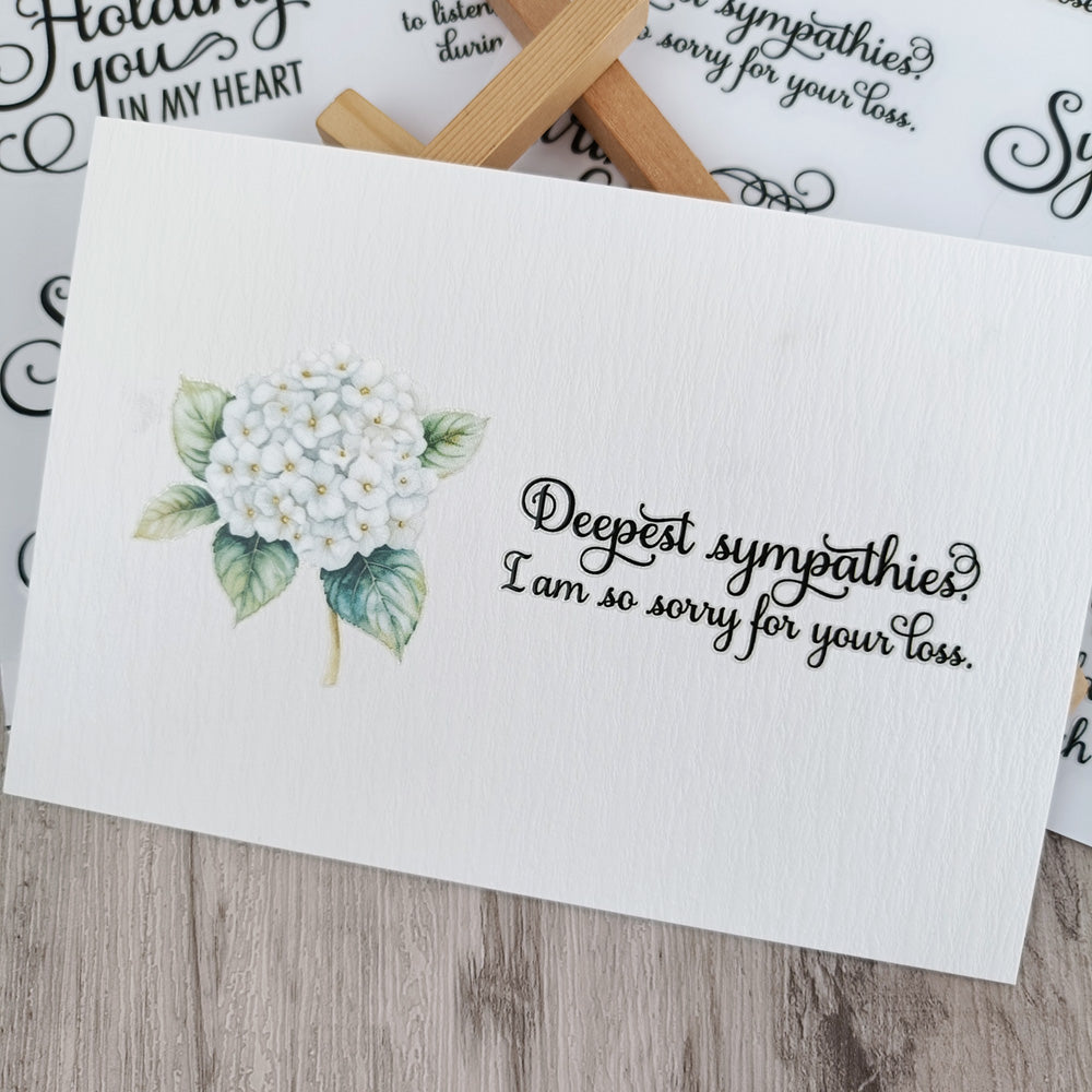 Sympathy Sentiments Transfer Stickers 2 Sheets – ViVi Stationery