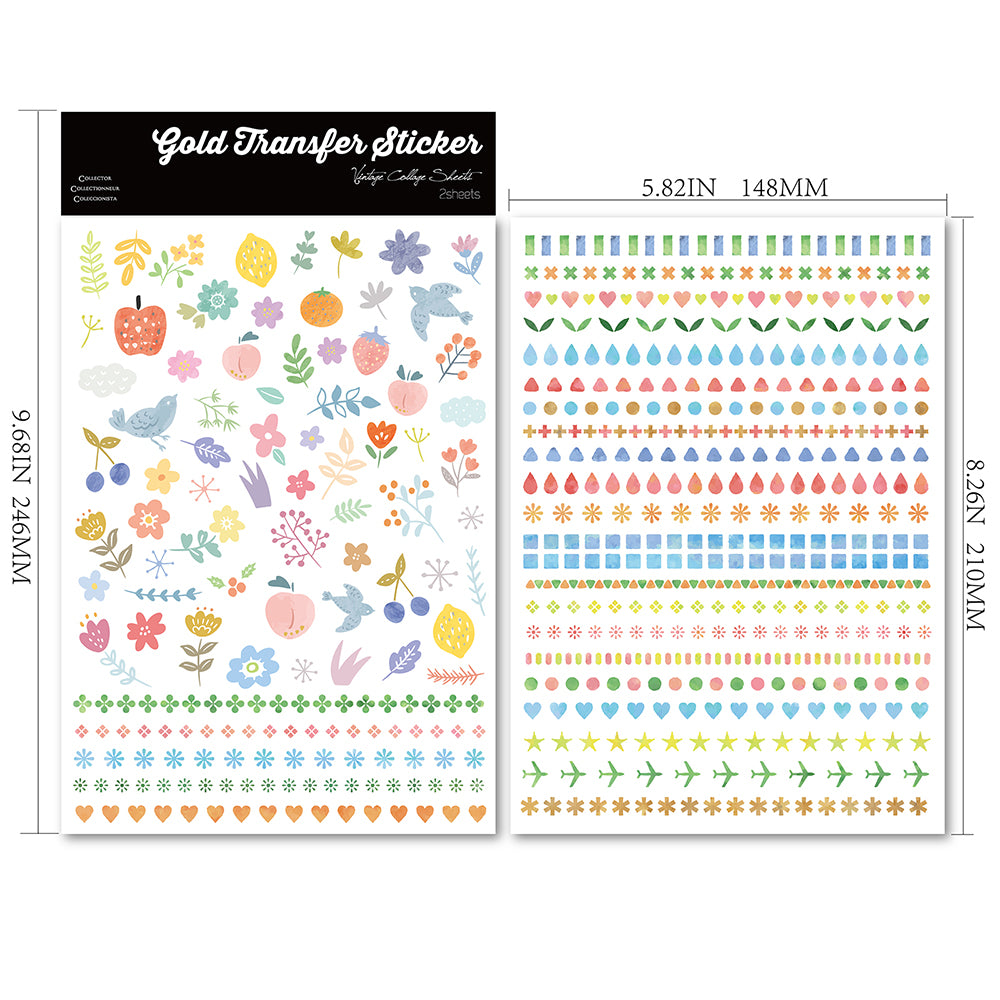 UV DTF Macaron Border Transfer Stickers – ViVi Stationery