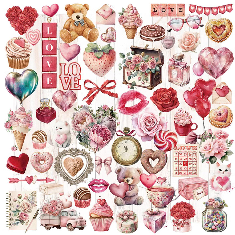 Valentine's Day stickers for Scrapbooking and Card Making – ViVi Stationery