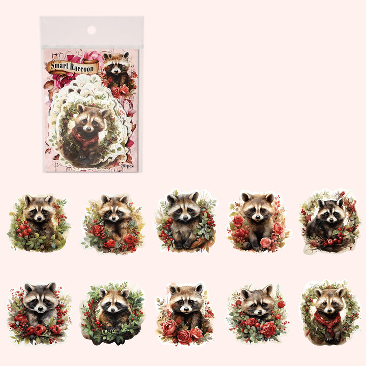ViViStationery-Animal-Park-Stickers-raccoon
