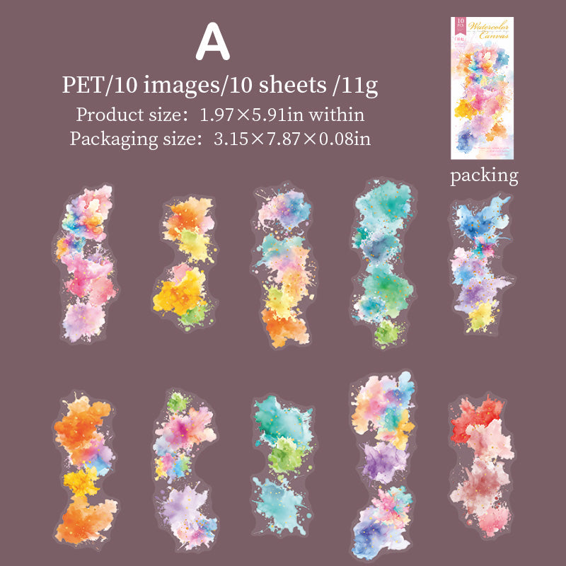Watercolor Foil Gradient Stickers – ViVi Stationery