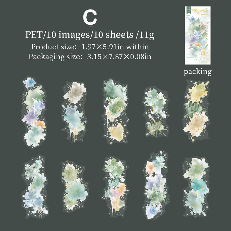 Gradient Stickers Watercolor Foil Gradient Stickers – ViVi Stationery
