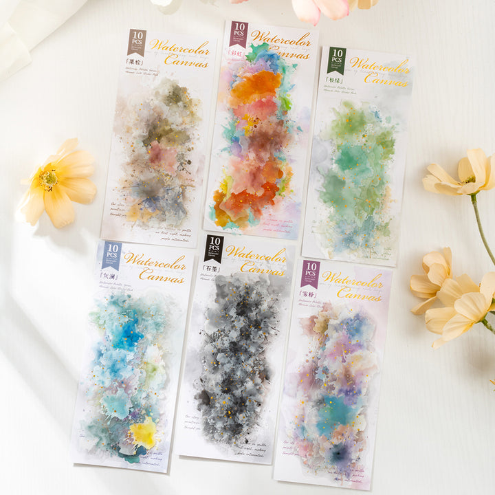 Gradient Stickers Watercolor Foil Gradient Stickers – ViVi Stationery