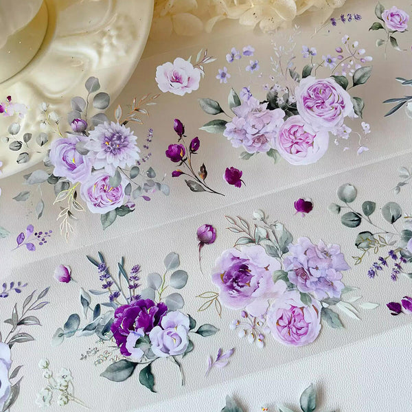 Zixun Purple Flower PET Tape