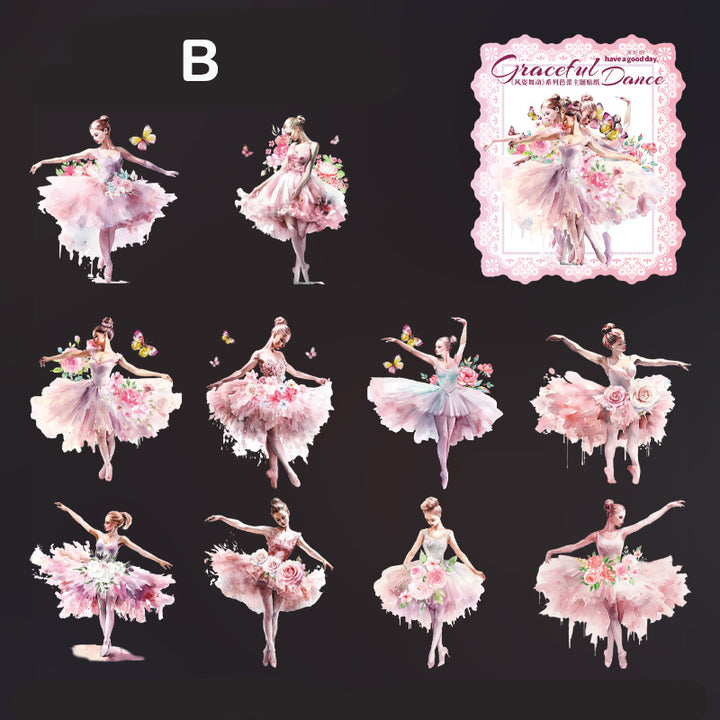 ballet-girl-sticker-pink