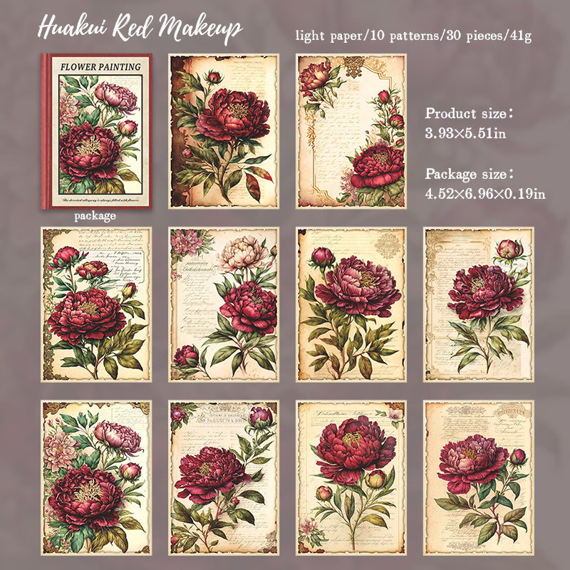 Big Flower Scrapbook Paper – ViVi Stationery