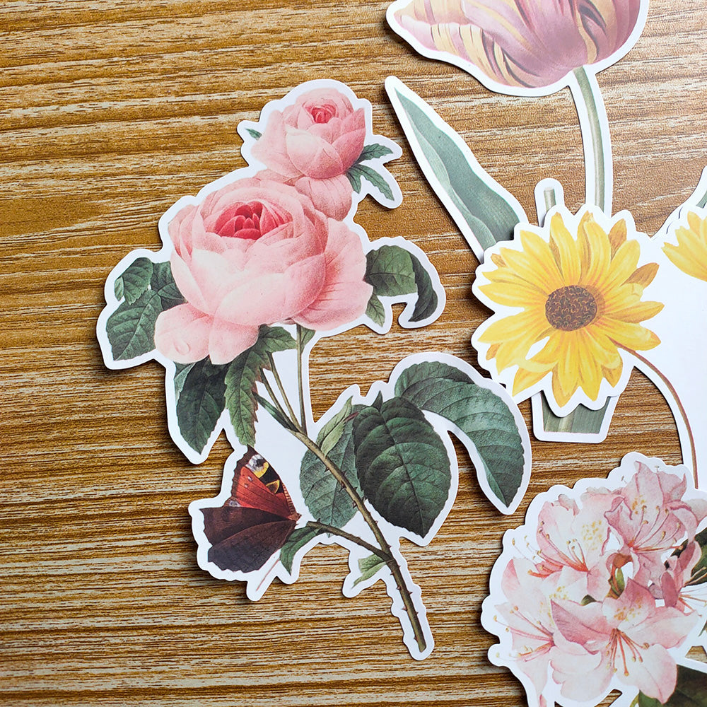 Silk Flower Sticker