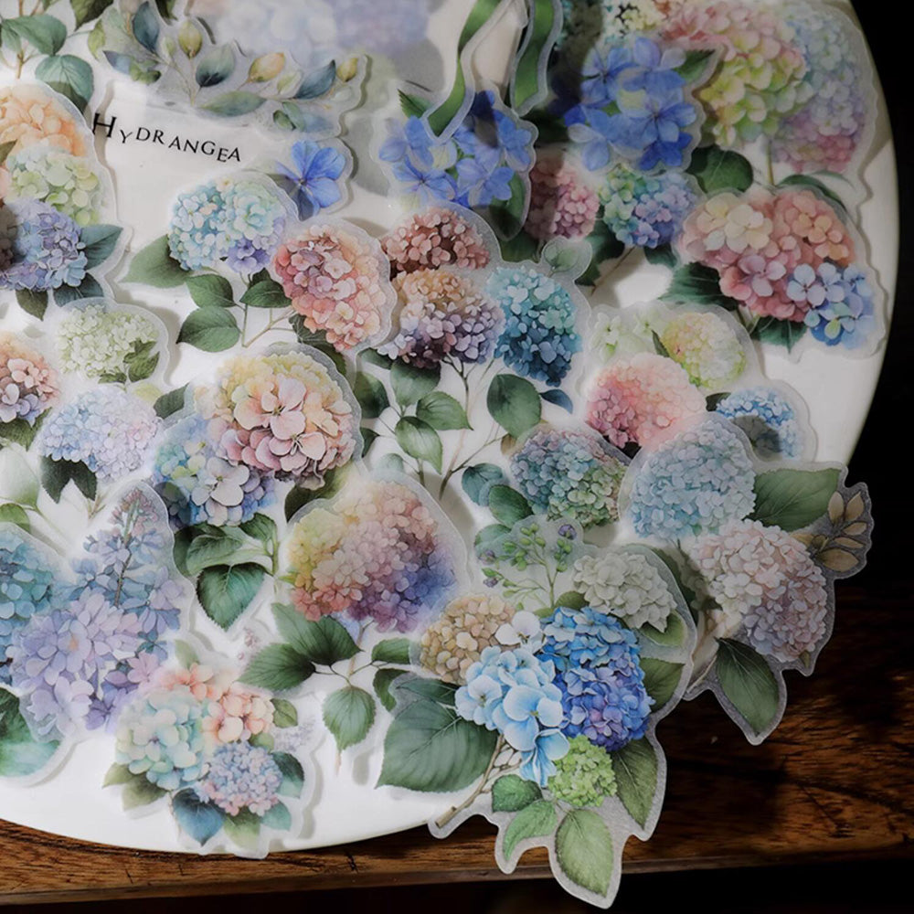 Hydrangea Flower Stickers for Scrapbooking and Art Journal – ViVi ...