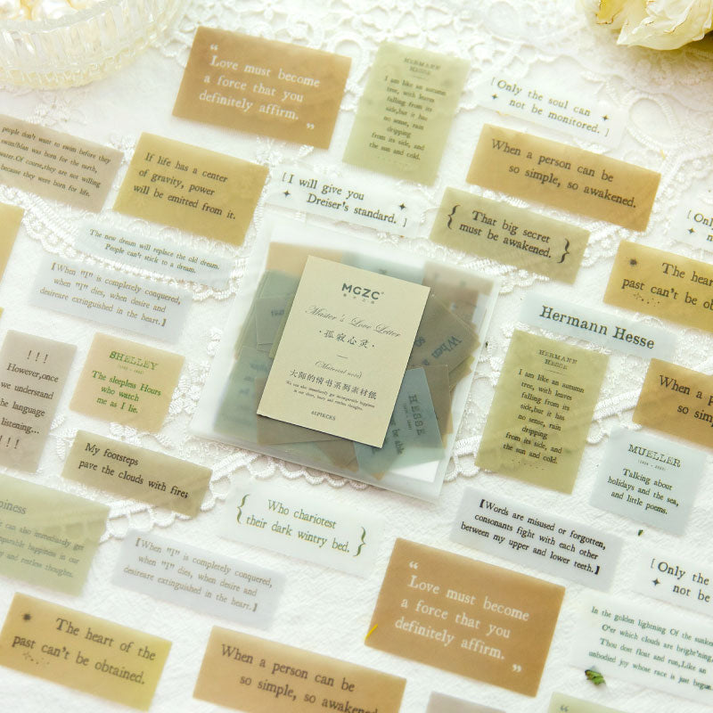 Decorative Quote Vellum Paper for Scrapbooking and Junk Journal ViVi