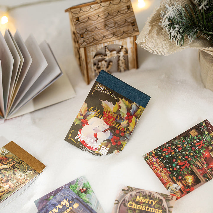 Christmas Book Stack Sticker Merry Christmas Mini Sticker Book – ViVi Stationery