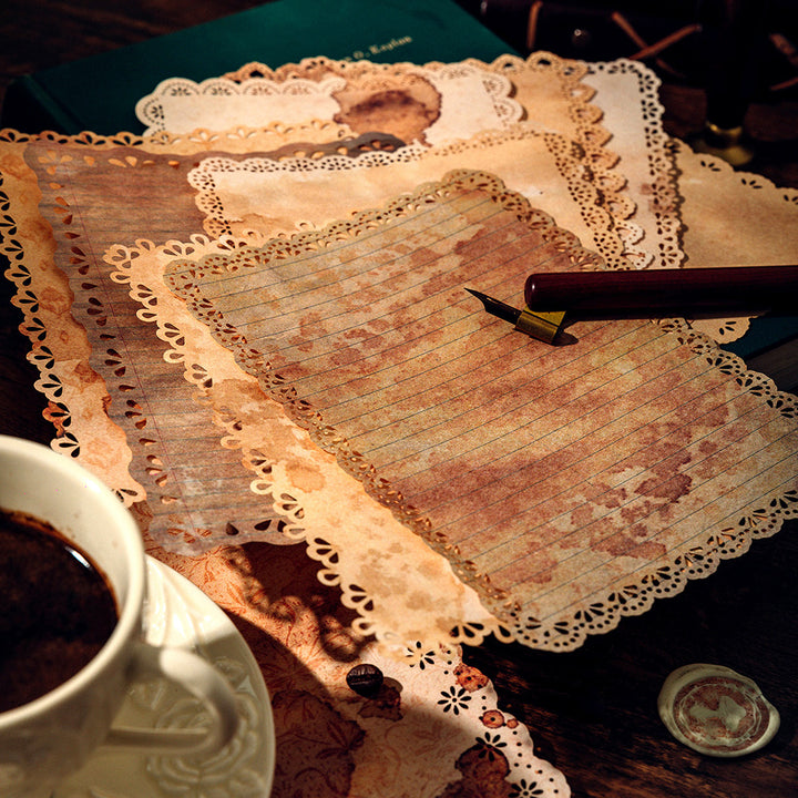 coffee-dyed-scrapbook-papers