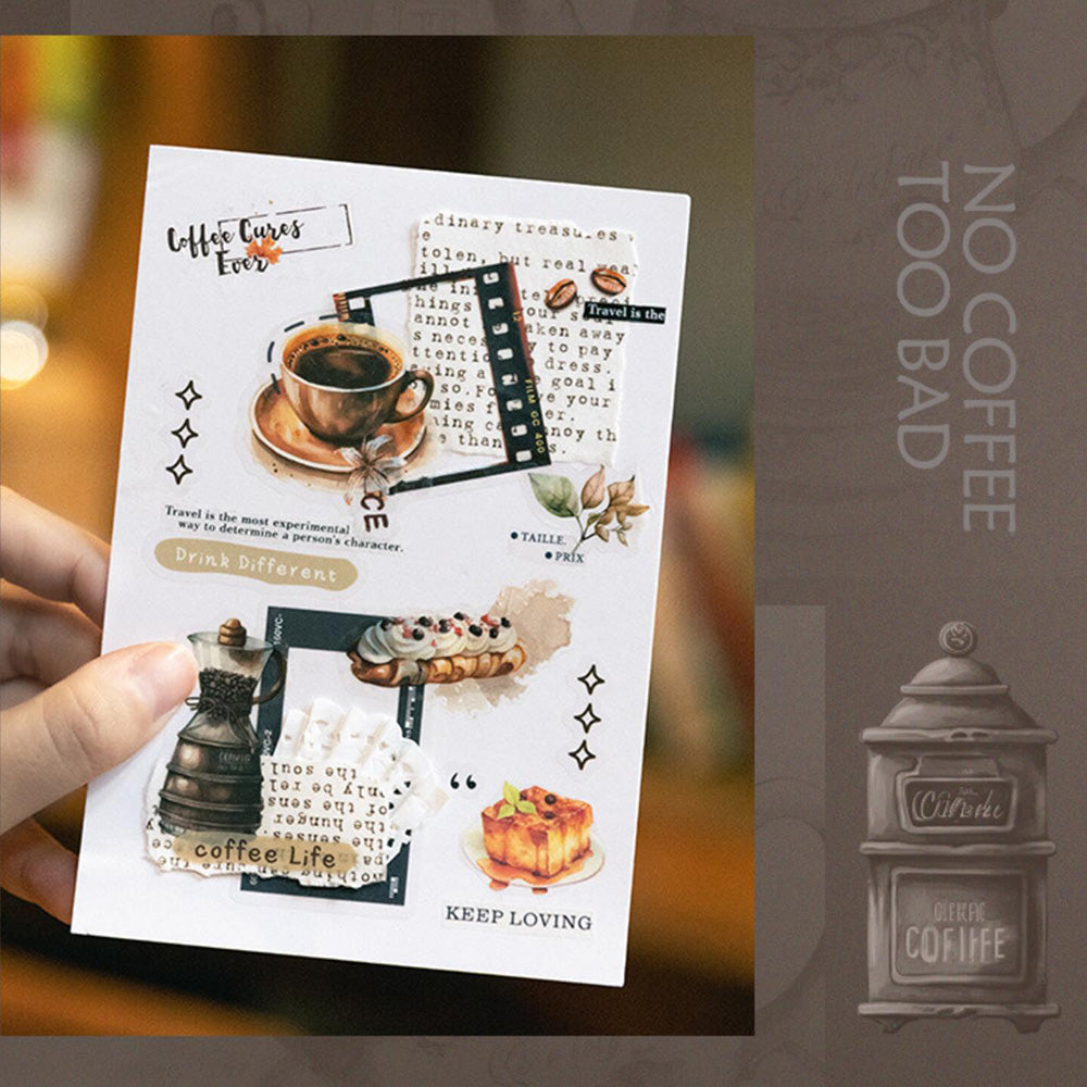 Coffee Theme Pre-cut Sticker Book – ViVi Stationery