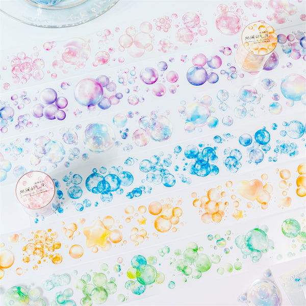 Colorful Bubbles Pre-cut PET Tape