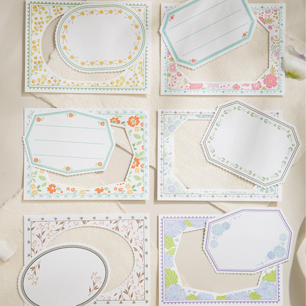 Deco Note Frame Floral Frame Decorative Notepad for Scrapbooking and Journaling – ViVi ...