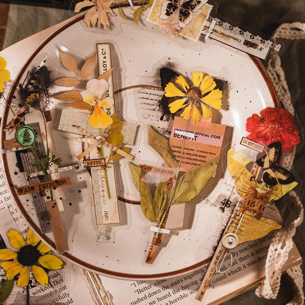 Dried Flower Theme Sticker – ViVi Stationery