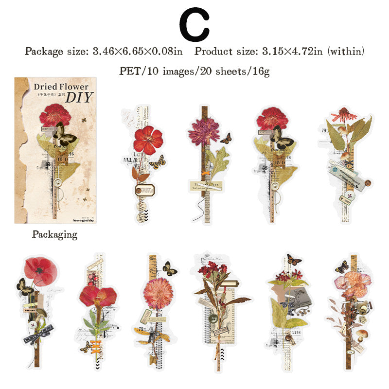Dried Flower Theme Sticker – ViVi Stationery