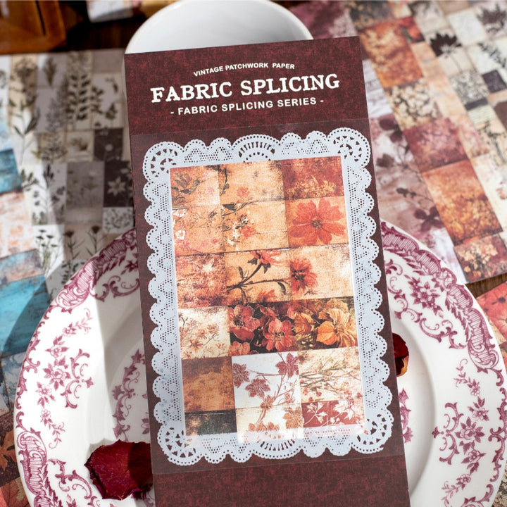 Splice Sticker Vintage Fabric Splicing Sticker – ViVi Stationery