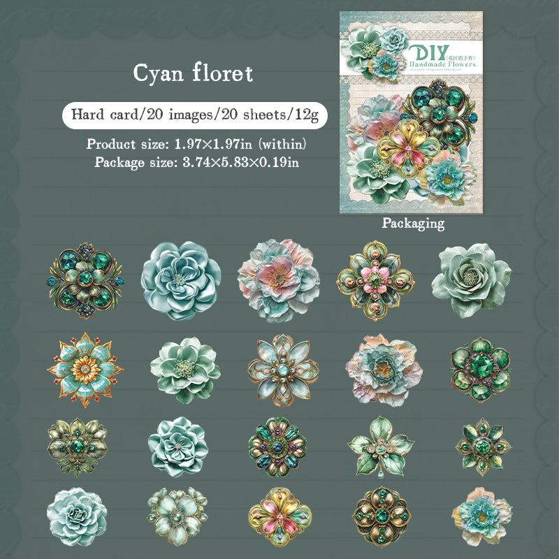 Cardbored Sticker Flower Cardboard Sticker – ViVi Stationery