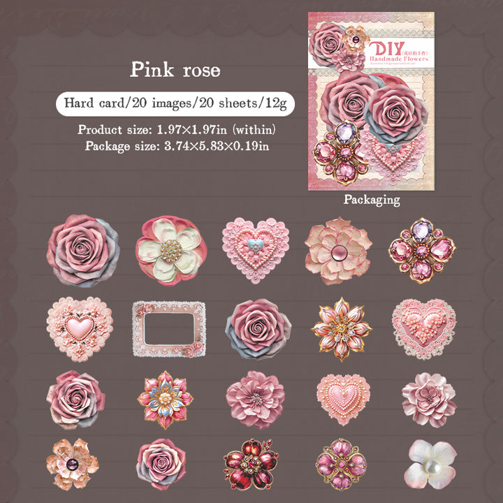 Cardbored Sticker Flower Cardboard Sticker – ViVi Stationery