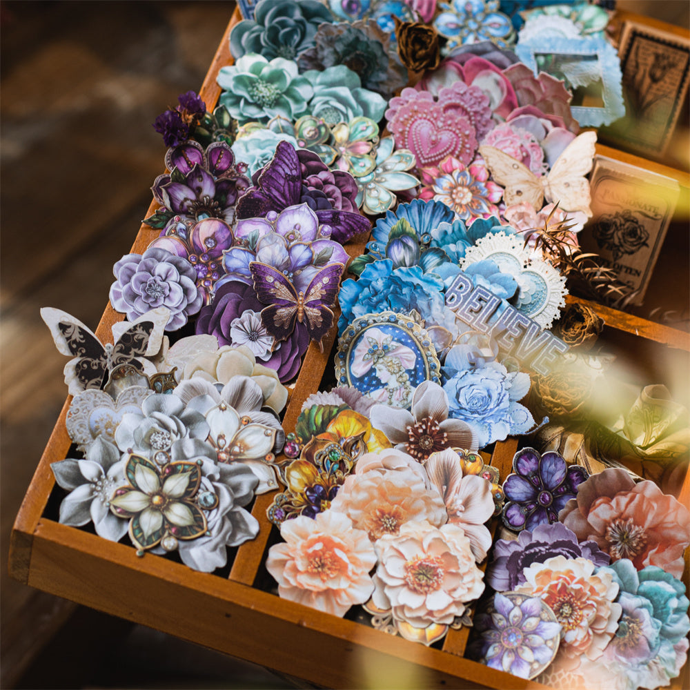 Cardbored Sticker Flower Cardboard Sticker – ViVi Stationery