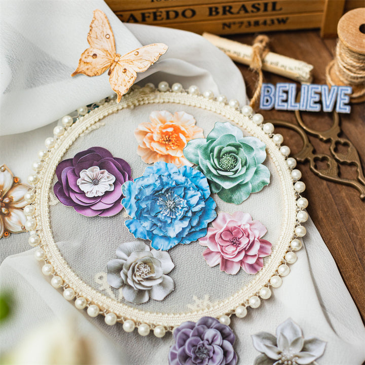 Cardbored Sticker Flower Cardboard Sticker – ViVi Stationery